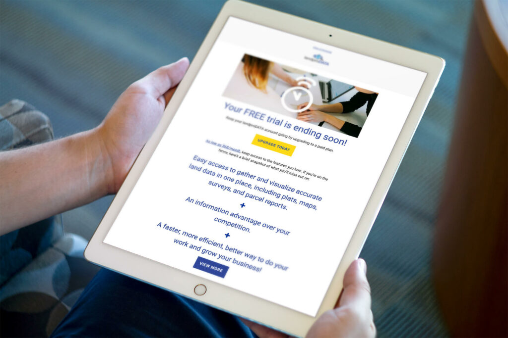 Email Marketing Mockups for landproDATA