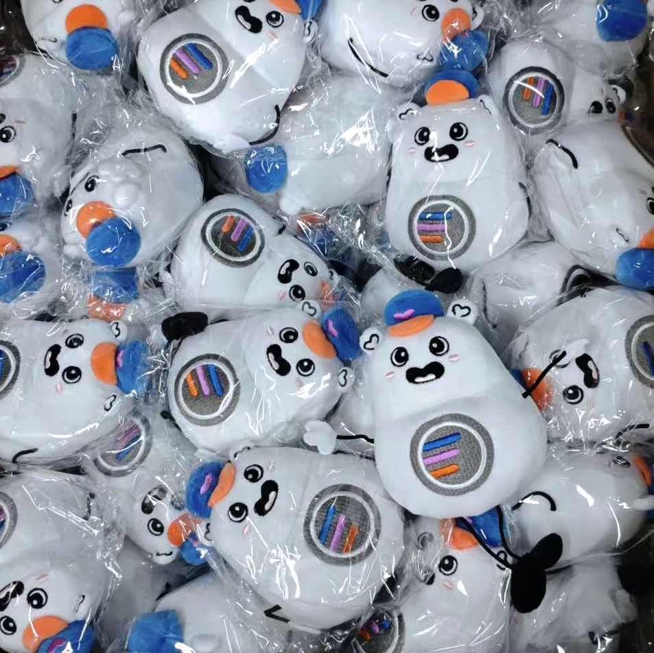 A bunch of Lil Rider plushies in a box